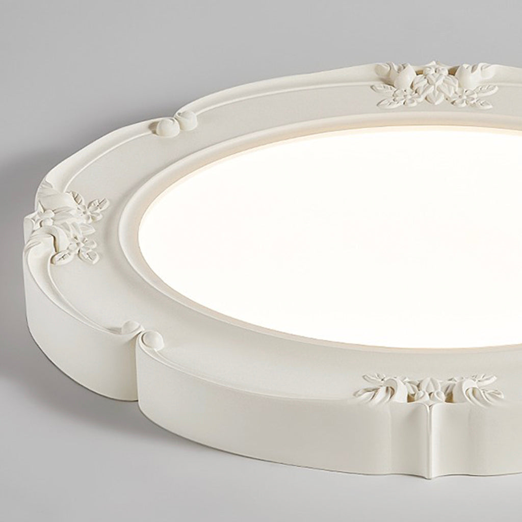 Flush Mount Ceiling Light French Retro Detail