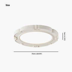 Flush Mount Ceiling Light French Retro Size