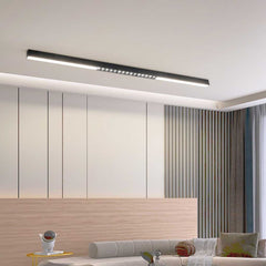 Flush Mount Ceiling Light Linear Black Living Room