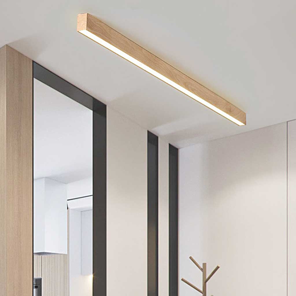 Flush Mount Ceiling Light Linear Log Color Dressing Room