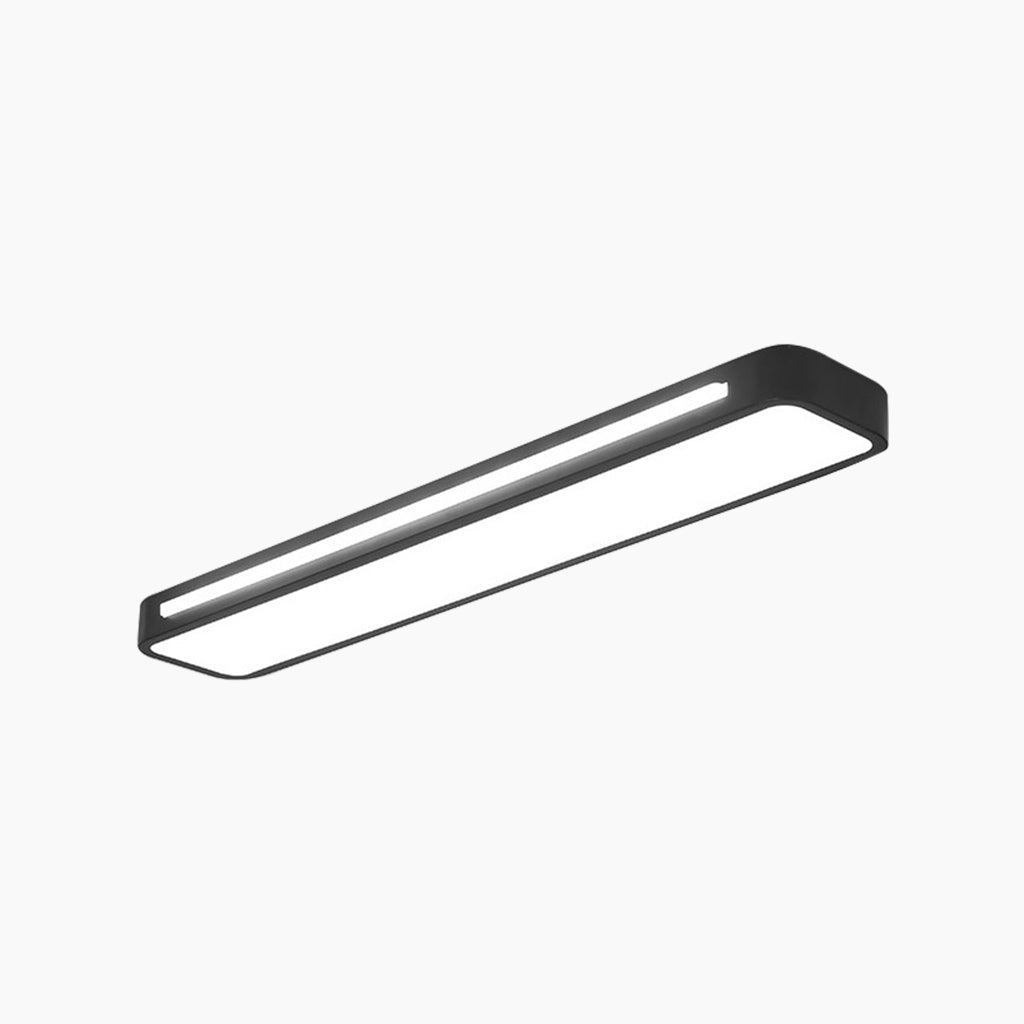 Nordic Linear LED Rectangle Flush Mount Ceiling Light | VAXLAMP
