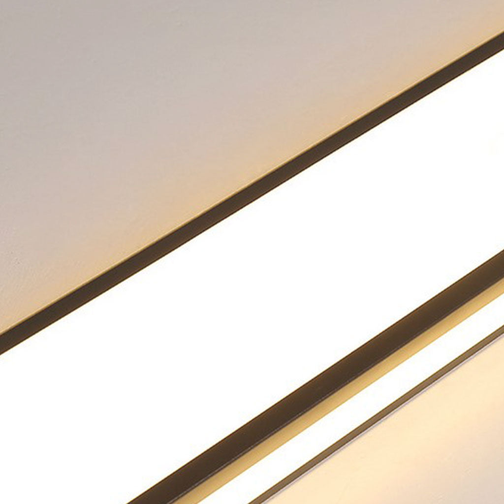 Nordic Linear LED Rectangle Flush Mount Ceiling Light | VAXLAMP
