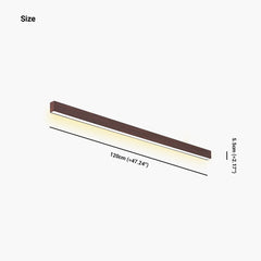 Flush Mount Ceiling Light Linear Size