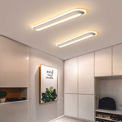 Flush Mount Ceiling Light Linear White Corridor