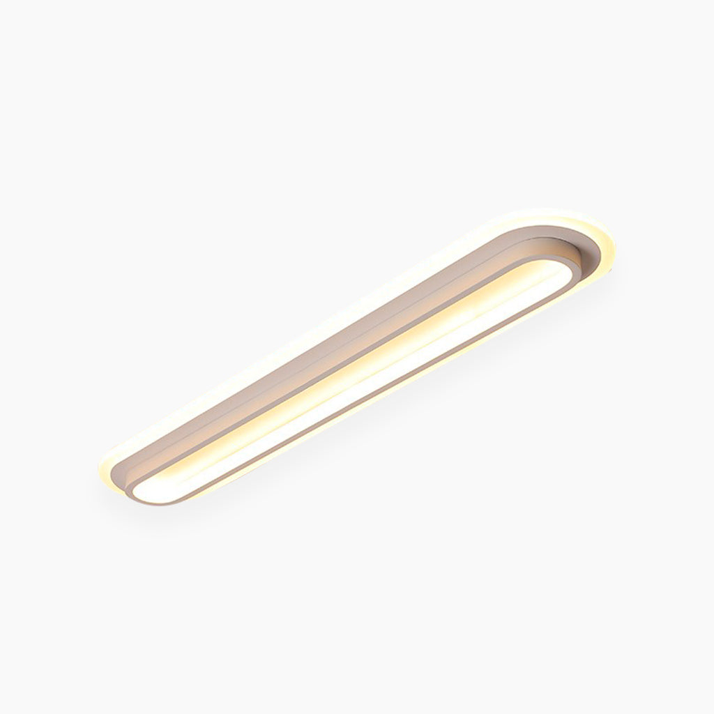 Flush Mount Ceiling Light Linear White