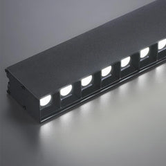 Flush Mount Ceiling Light Long Black