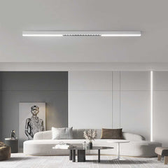 Flush Mount Ceiling Light Long Linear White Living Room