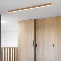 Inbouwplafondlamp Lang Houten Lineair LED