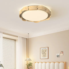 Flush Mount Ceiling Light Minimalist Round Bedroom