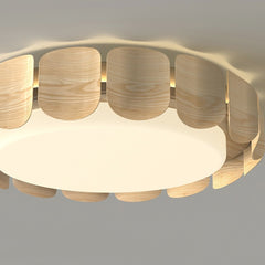 Flush Mount Ceiling Light Minimalist Round LED Dimmable Detail