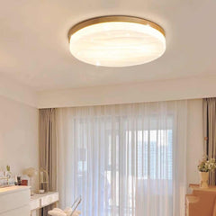 Flush Mount Ceiling Light Modern Geometric Wood