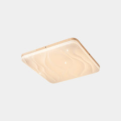 Flush Mount Ceiling Light Modern Geometric Wood