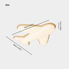 Flush Mount Ceiling Light Plane Acrylic LED for Children's Room