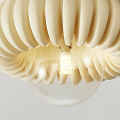 Flush Mount Ceiling Light Pumpkin Round Clear Bulb
