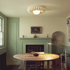 Flush Mount Ceiling Light Pumpkin Round Dining Room