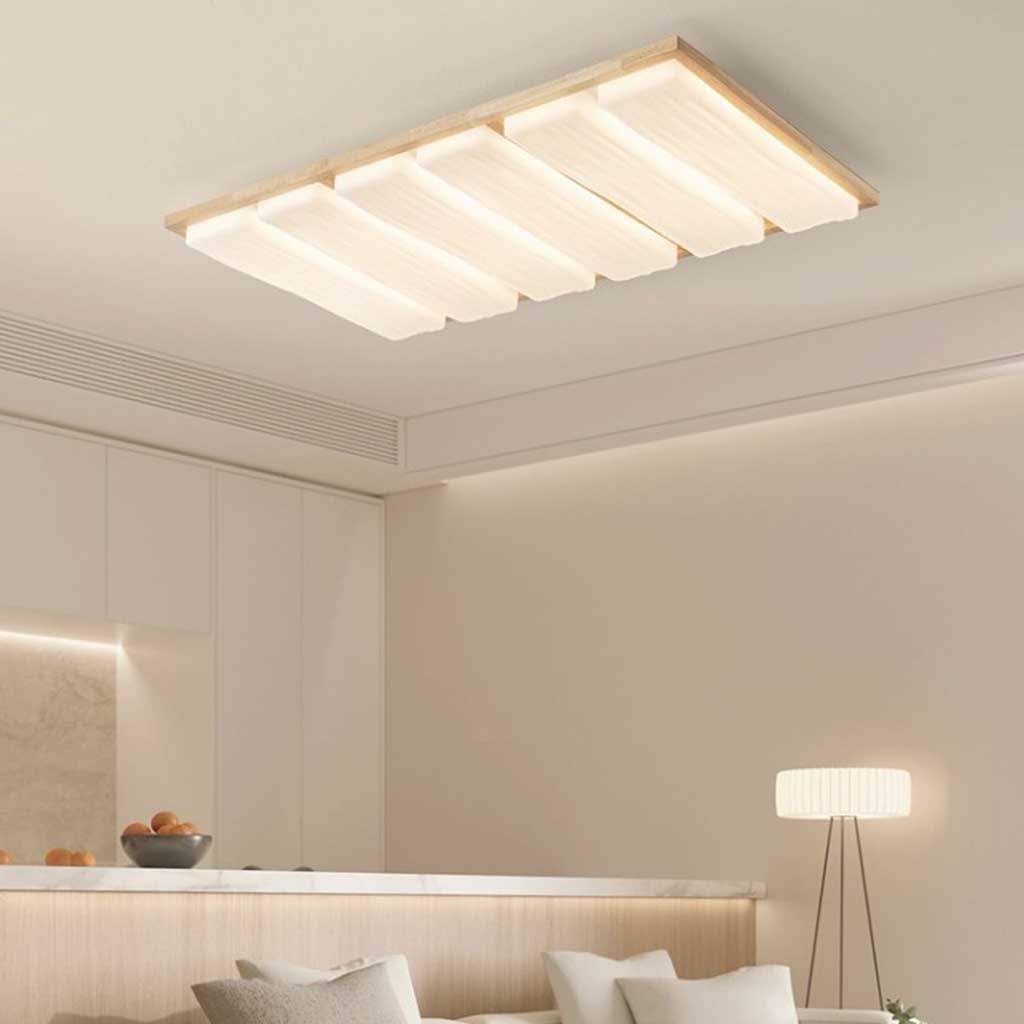 Flush Mount Ceiling Light Rectangle Living Room