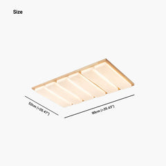 Flush Mount Ceiling Light Rectangle Size