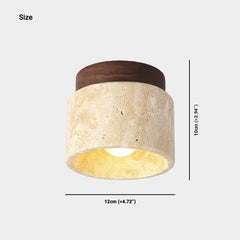 Inbouwplafondlamp Wabi-Sabi Natuursteen voor Hal