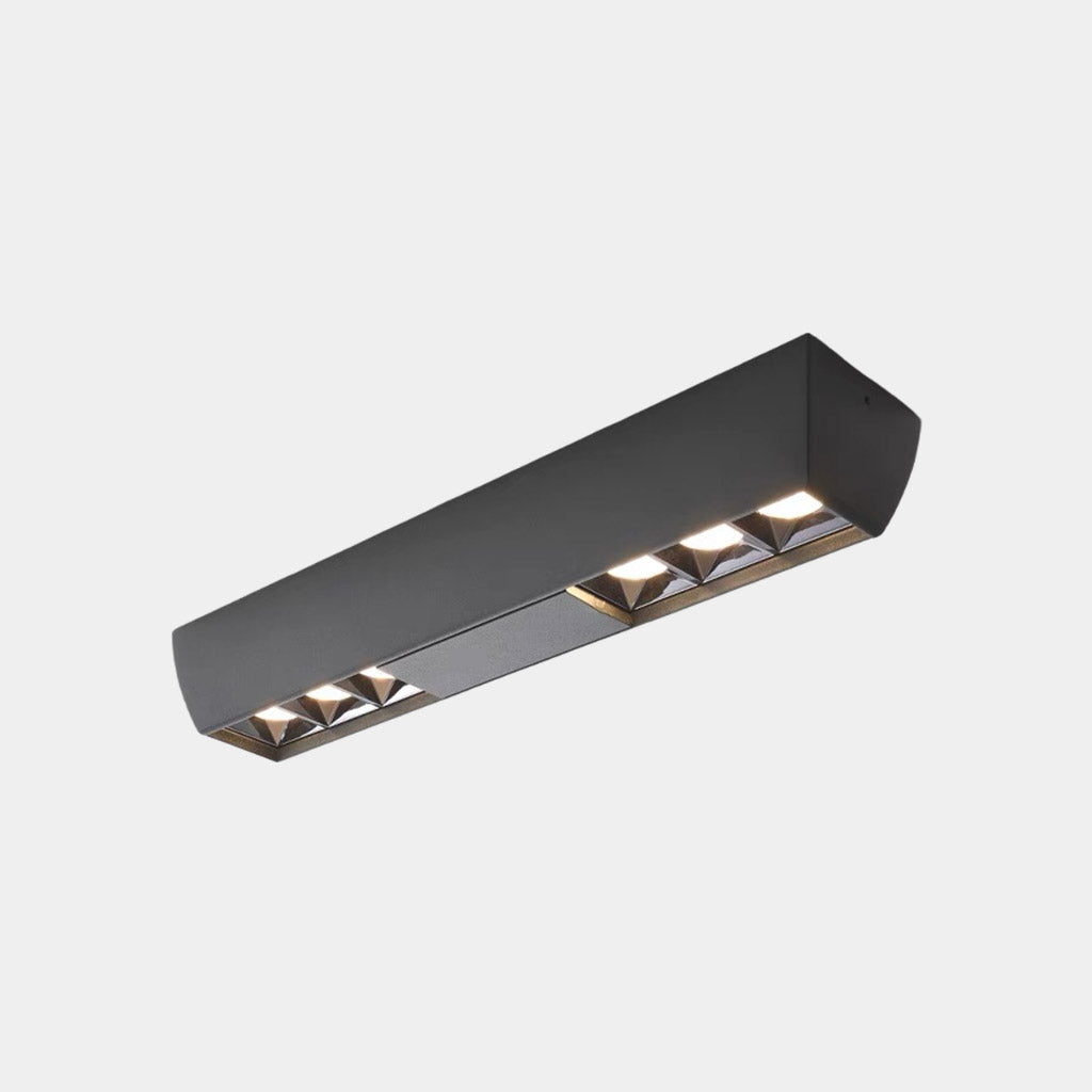 Faretto Da Incasso Soffitto Downlight Rettangolare Lineare Nero