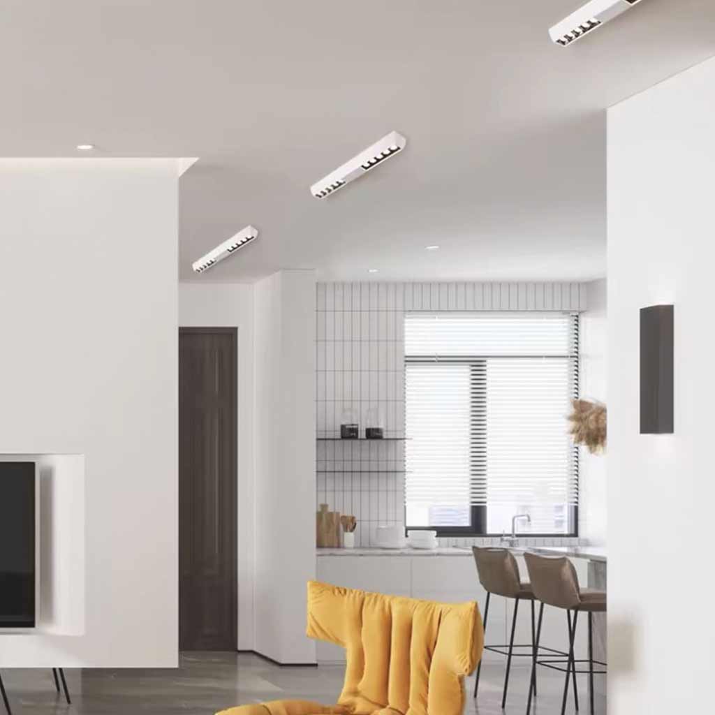 Rectangular Linear LED Flush Mount Ceiling Spotlight | VAXLAMP