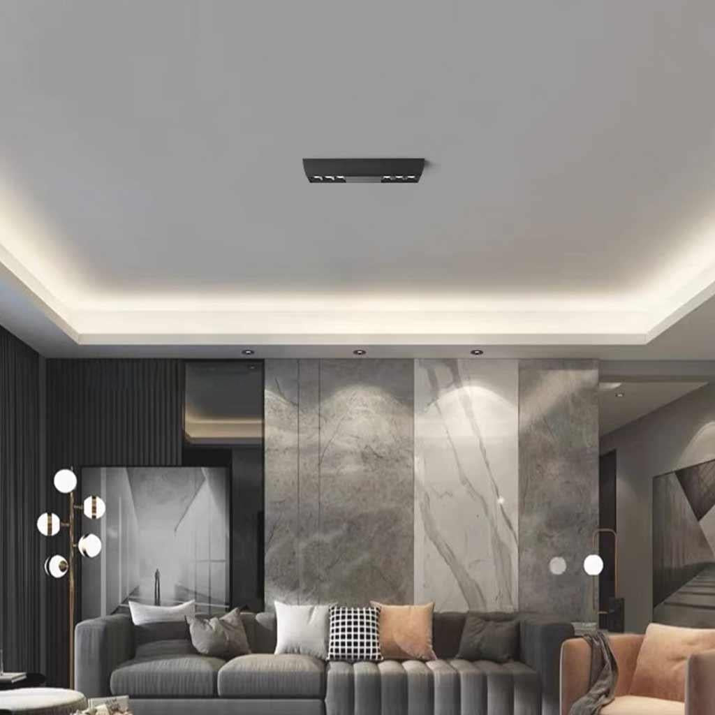 Flush Mount Ceiling Spotlight Downlight Rectangular Linear LED Living Room