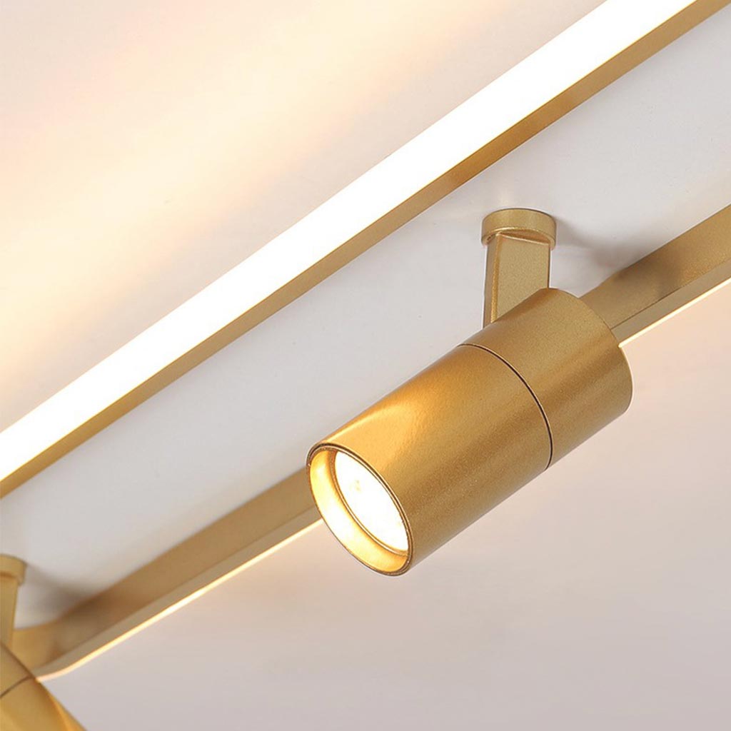 Linear Flush Mount Ceiling Track Lighting Spotlight | VAXLAMP