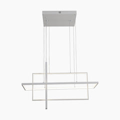 Geometric LED Linear Rectangle Chandelier Main