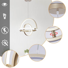 Geometric Wrought Iron Globe Ring Chandelier Pendant Light Detail