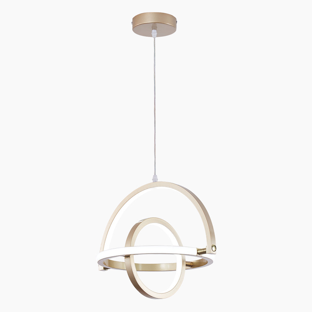 Geometric Wrought Iron Globe Ring Chandelier Pendant Light Main