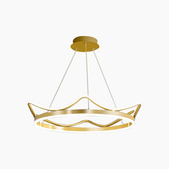Girls Room Chandelier Romantic Crown Gold