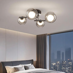 Üveggolyós mennyezeti LED félig süllyesztve, füstszürke