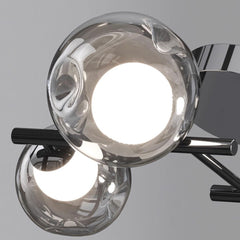 Üveggolyós mennyezeti LED félig süllyesztve, füstszürke