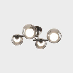 Üveggolyós mennyezeti LED félig süllyesztve, füstszürke