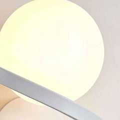 Glaskula Vägglampa Liten Spiral Klot Inomhus, Vit