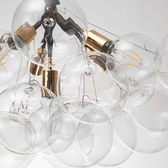 Glass Bubbles Pendant Chandelier Detail