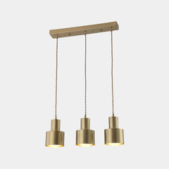Hanging Light Minimalist Copper Cylinder