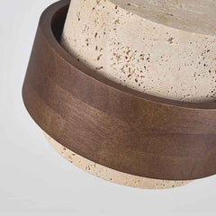 Hanging Pendant Light Cylinder Stone Travertine