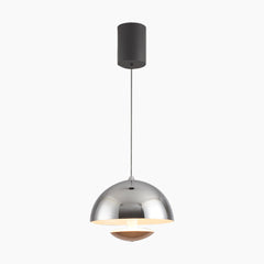 Induction Dome Pendant Light Chrome