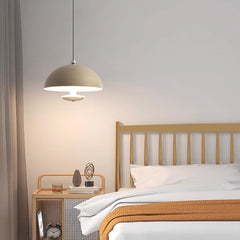 Induction Dome Pendant Light Griege Bedroom