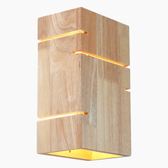 Japandi Unique Wooden LED Wall Lamp Main
