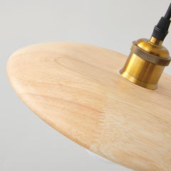 Japandi Wood Hanging Pendant Light Shade