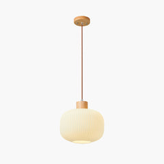 Japanese Elegant Retro Wood Glass Pendant Light Main 30x25