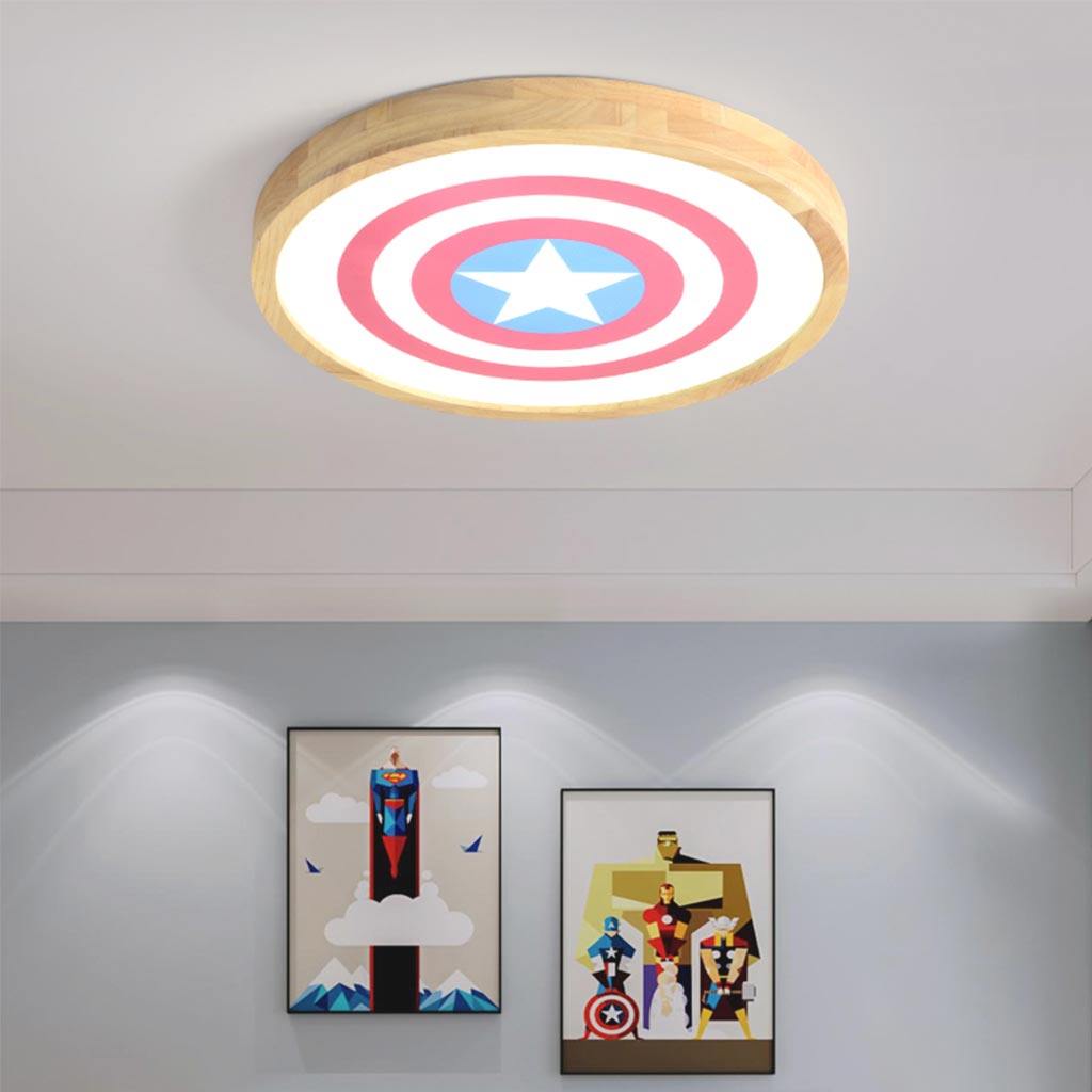 Kids Bedroom Ceiling Light with Star Shield