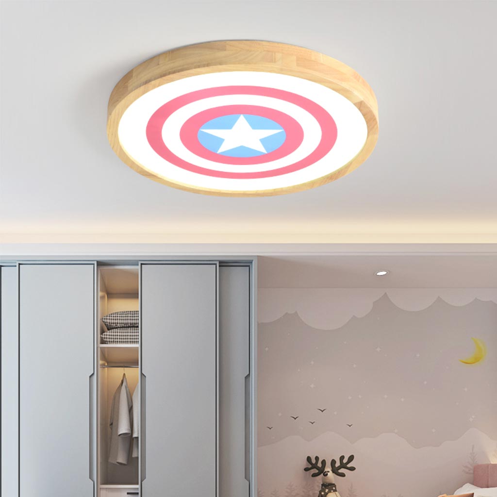 Kids Bedroom Ceiling Light with Star for Boys