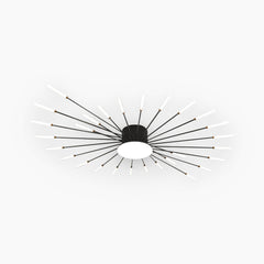 LED Ceiling Light Starburst Black 28 Heads