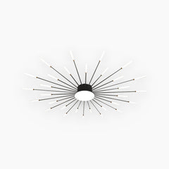 LED Ceiling Light Starburst Black 30 Heads