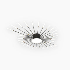 LED Ceiling Light Starburst Black 42 Heads