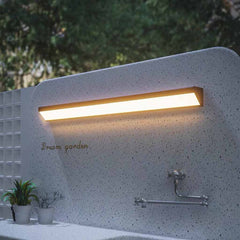 Outdoor LED Wall Sconce Light Linear Aluminum, Black