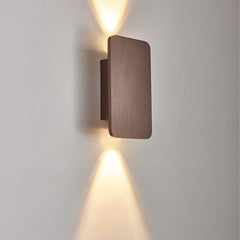 LED Wall Sconce Light Minimalist Rectangle Aluminum Linear, 5 Colors