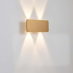 LED Wall Sconce Light Minimalist Rectangle Aluminum Linear, 5 Colors